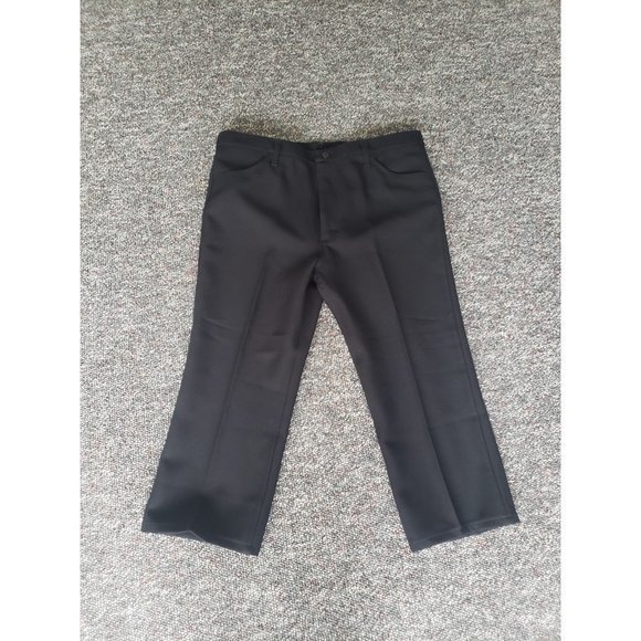 Wrangler Other - Vintage Black Wrangler Pleated Dress Pants Short‎ Inseam
